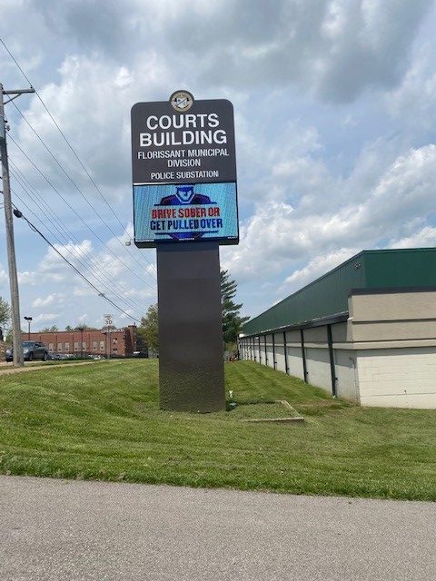 Sign for Florissant Municipal Court